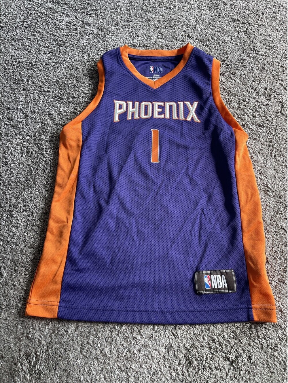 Phoenix Suns NBA Basketball Jersey Youth Purple Orange Kids Medium